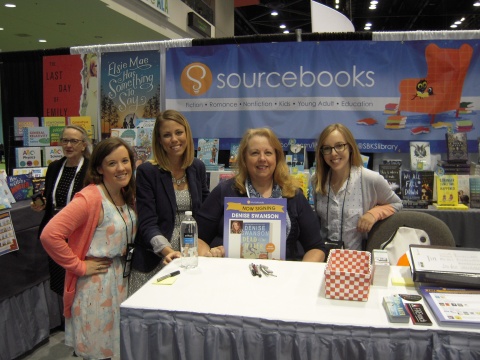 American Library Association Annual Conference, McCormick Place, Chicago, Illinois: Denise in the Sourcebooks booth